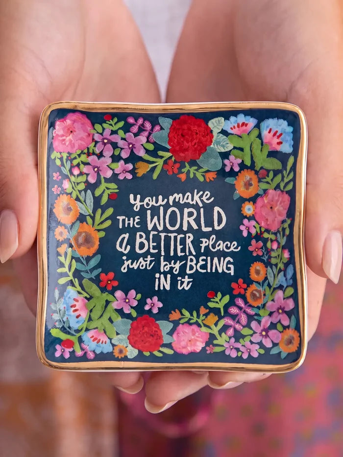 Artsy Ceramic Trinket Dish - World Better-view 2