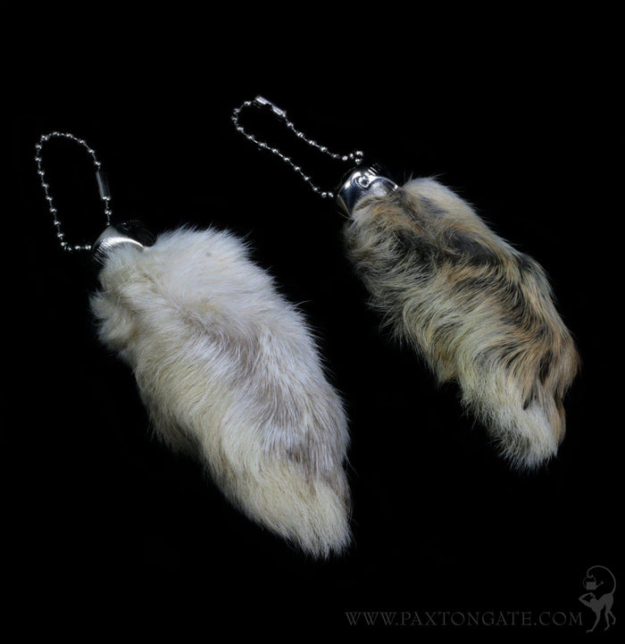 White Rabbit Foot Keychain
