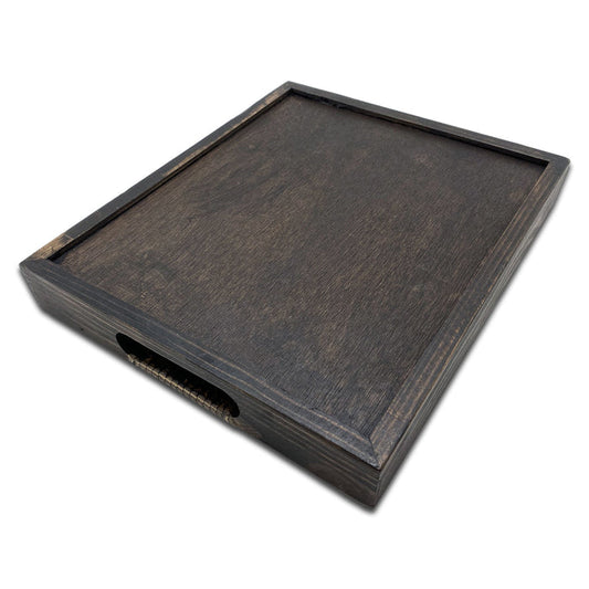 10 5/8" x 9 1/8" Vintage Imitation Wood Jewelry Tray