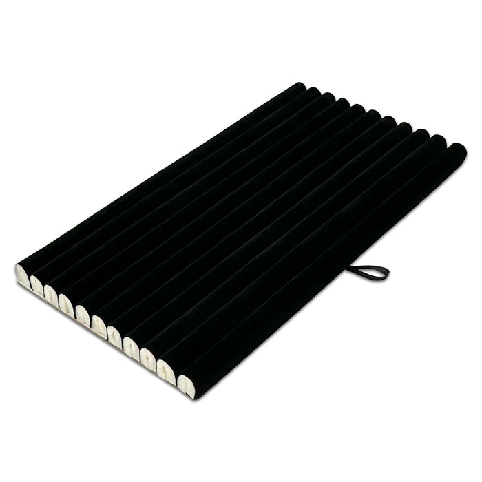 11 Roll Black Velvet Ring Foam Insert