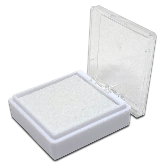 24 Clear Gemstone Boxes with Acrylic Case