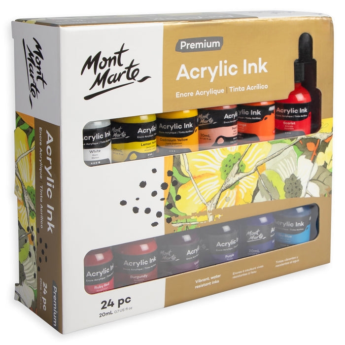 Acrylic Ink Premium 24pc x 20ml (0.7 US fl.oz)