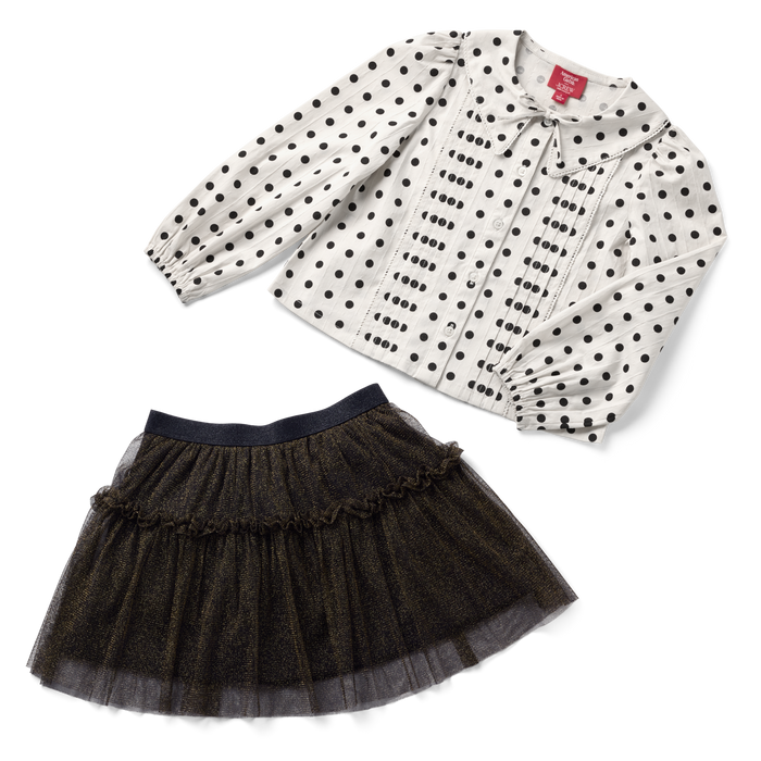 American Girl® x J.Crew Polka-Dot Top & Tulle Skirt Bundle for Girls