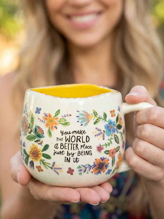 Artisan Coffee Mug - You Make The World Better-view 1