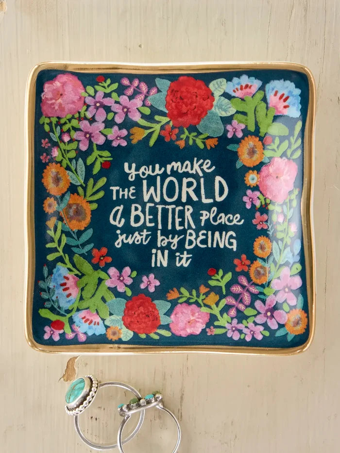 Artsy Ceramic Trinket Dish - World Better-view 1