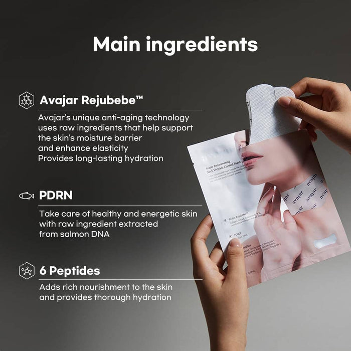 AVAJAR Rejuvenating Neck Wrinkle Control Mask-Single