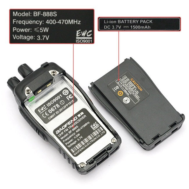 Baofeng BF-888S [10 Pack + Cable] - Radioddity