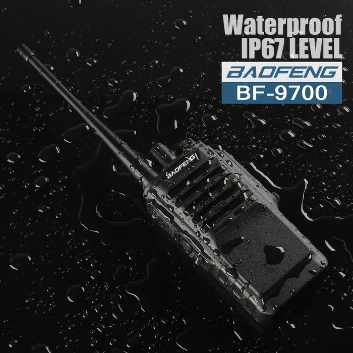 Baofeng BF-9700 | UHF | 7/5/1W | Waterproof | Noise Reduction | 1800mAh | with Cable [DISCONTINUED] - Radioddity
