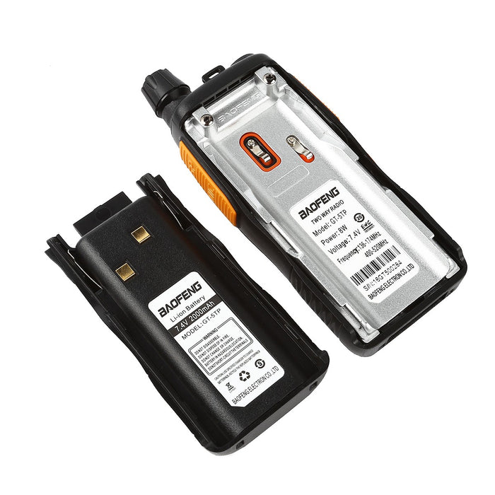 Baofeng GT-5TP Two-Way Radio [2 Packs] + Cable - Radioddity