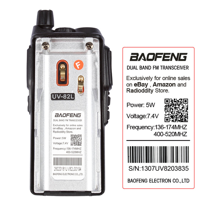 Baofeng UV-82L + Cable - Radioddity