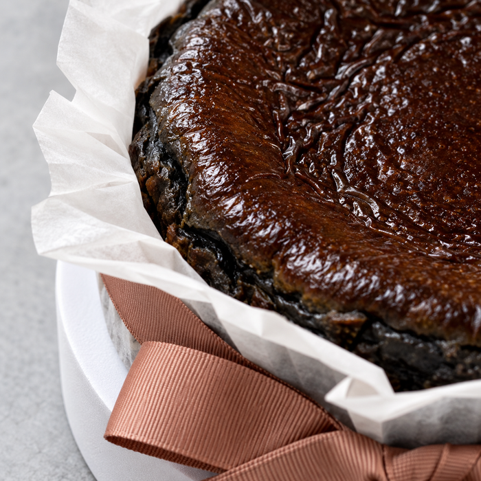 Black Sesame Burnt Cheesecake by Bake by Banyan Tree – close-up detail