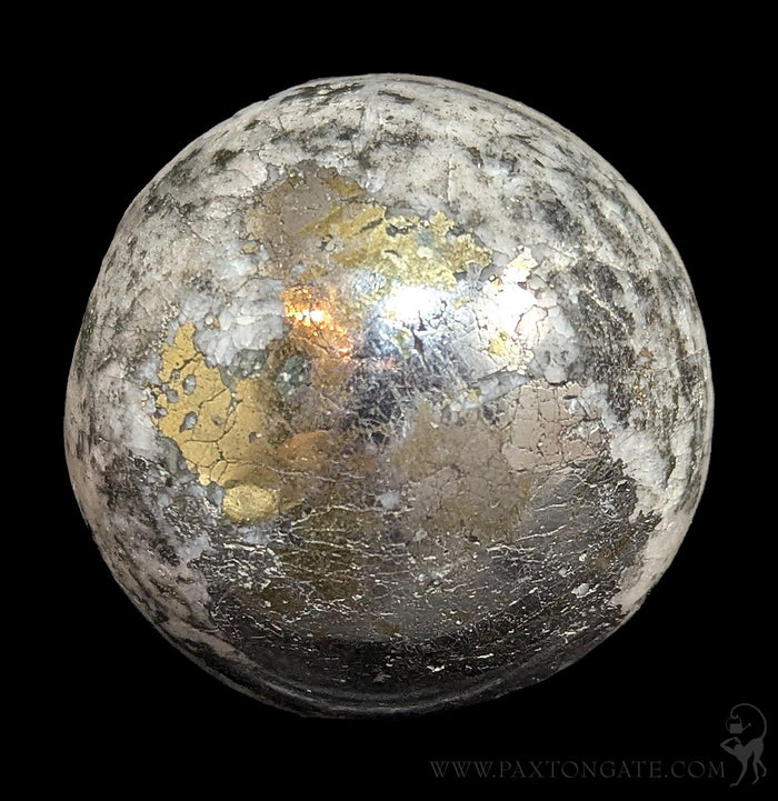 chalcopyrite with quartz sphere-Minerals-Peru Minerals-PaxtonGate