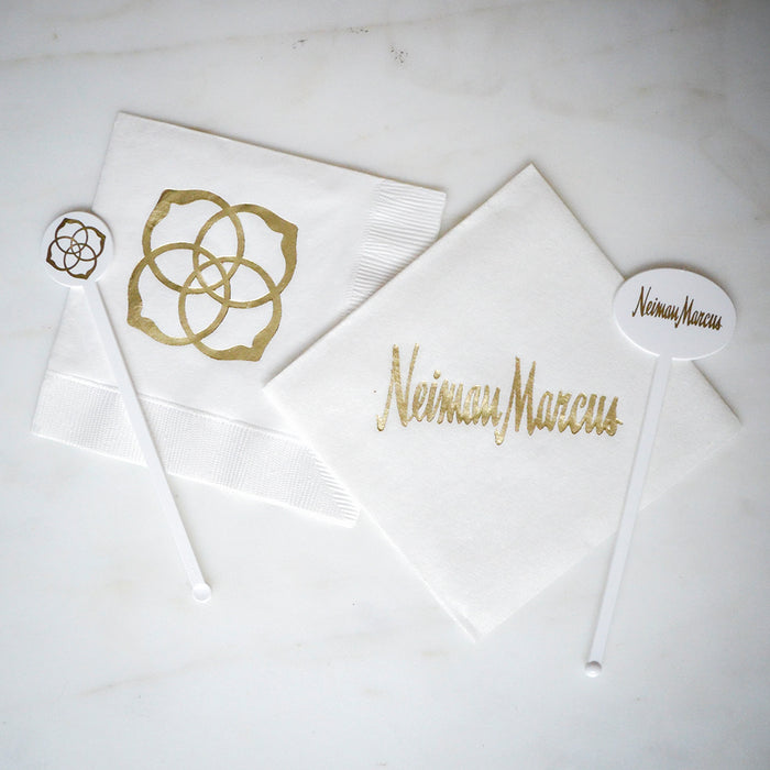 Corporate White Linen-Like Napkins