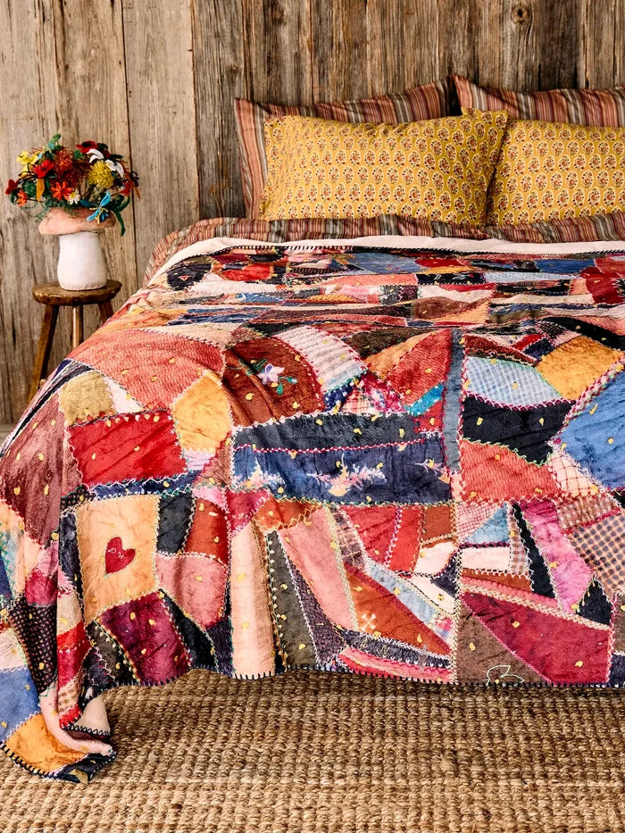 Cozy Coverlet Blanket - Brimfield Patchwork Multi-view 3