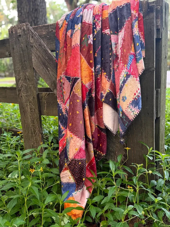 Cozy Coverlet Blanket - Brimfield Patchwork Multi-view 4