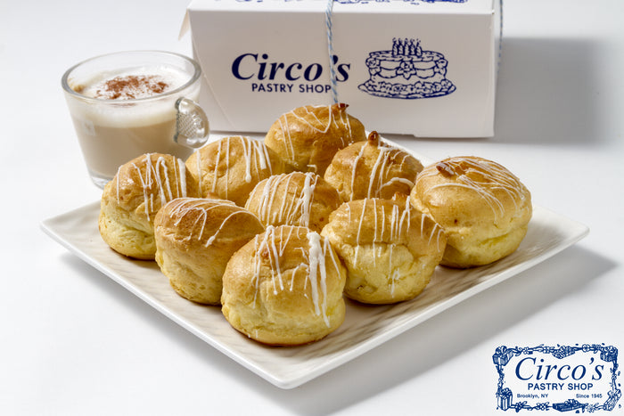 Cream Puffs Vanilla Custard (1 Lb Box about 9 pieces)