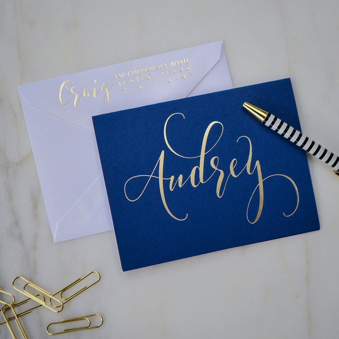 Custom Bright Note Cards - Set of 50