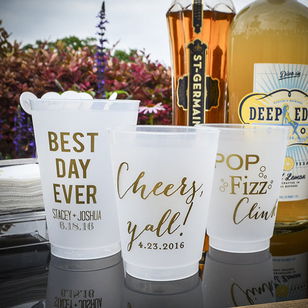 Custom Color Frost Flex Party Cups