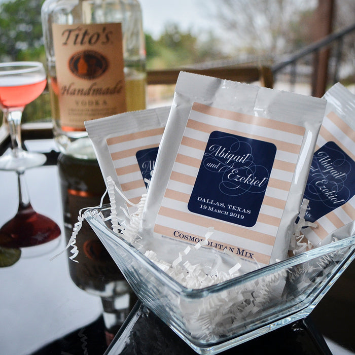 Custom Cosmopolitan Mix Wedding Favors