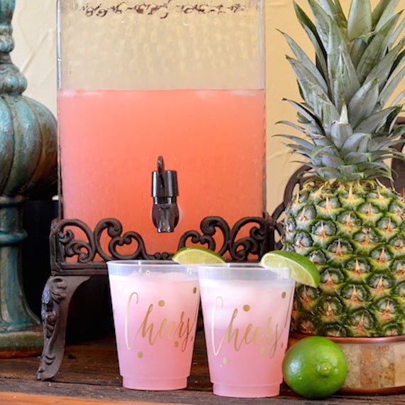 Custom Designed Cheers Frost Flex Cups
