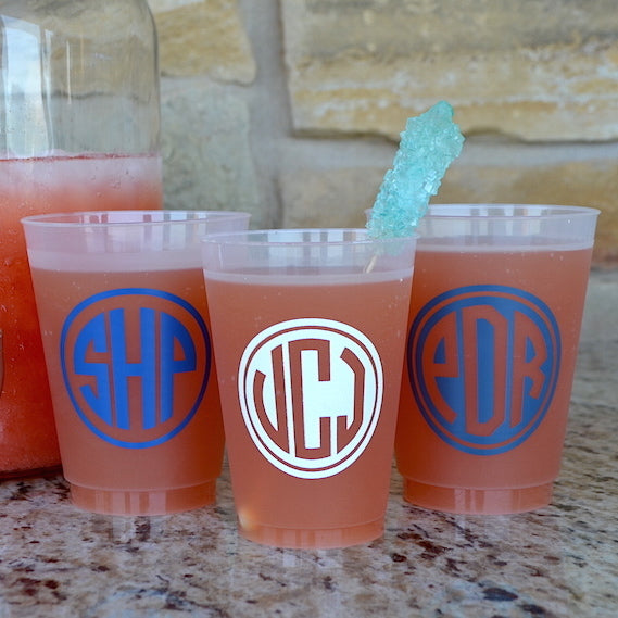 Custom Frost Flex Plastic Cups with Names