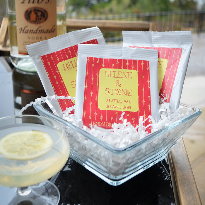 Custom Lemon Drop Cocktail Mix Favors