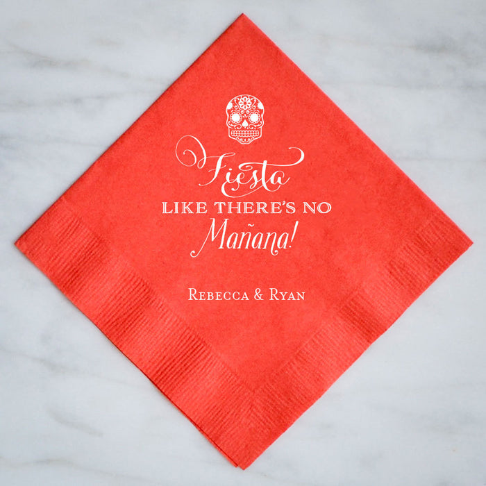 Custom Mexican Fiesta Party Napkins - Set of 100