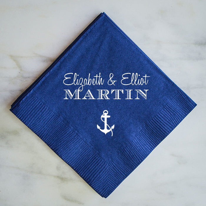 Custom Napkins with Names - Set of 100