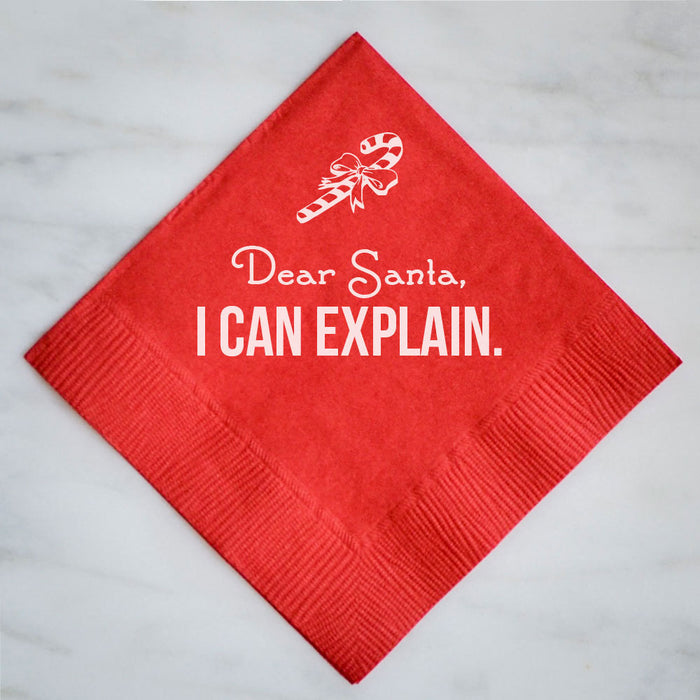 Personalized Christmas Party Napkins - Set of 100
