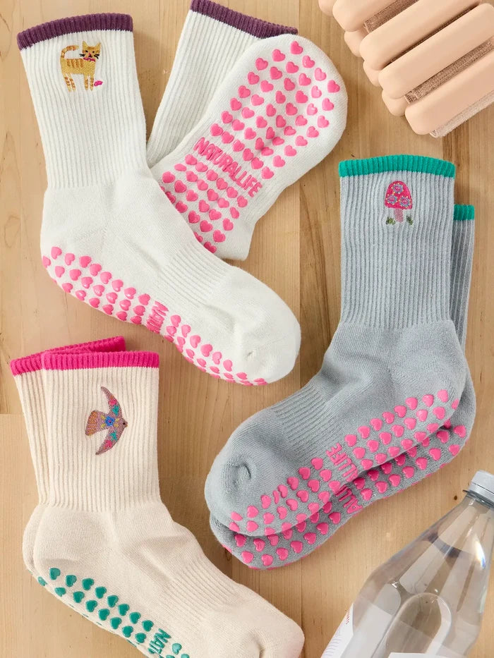 Cutest Pilates Socks - Cat-view 3