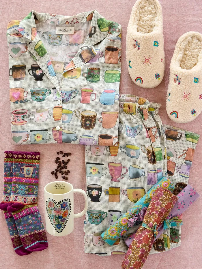 Embroidered Sherpa Slippers - Fave Little Things-view 3