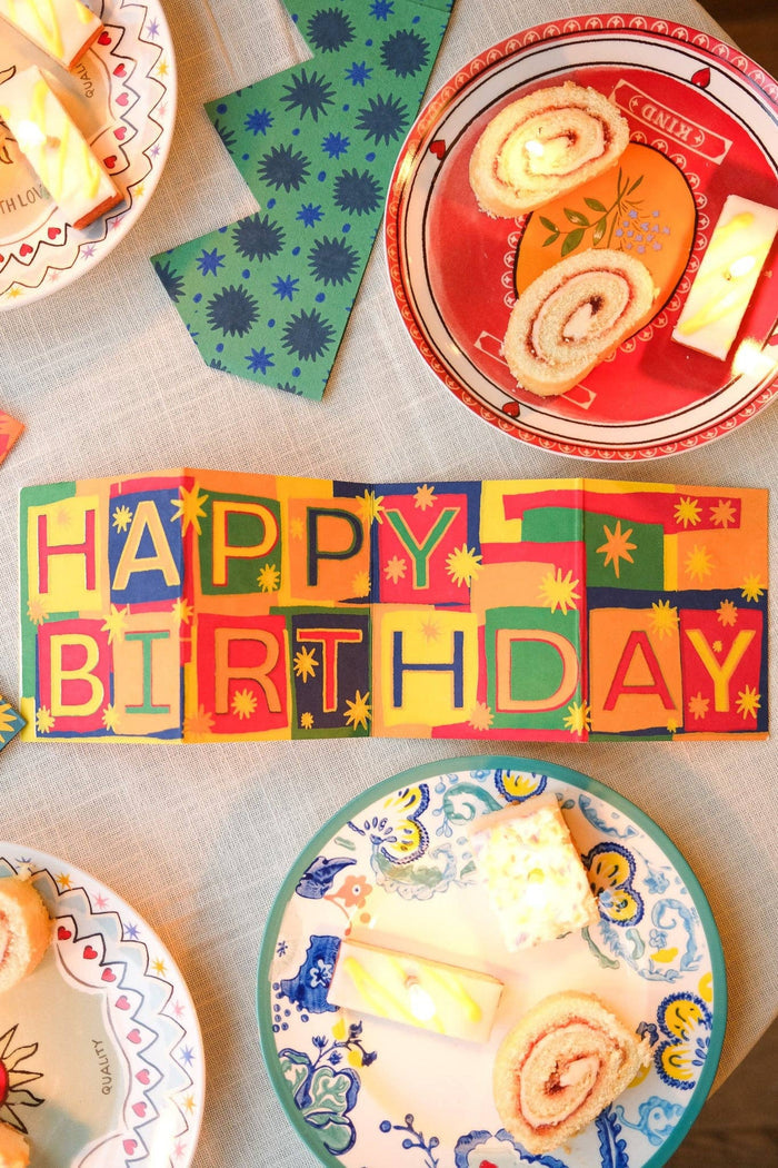 Happy Birthday Concertina Greeting Card | East End Press