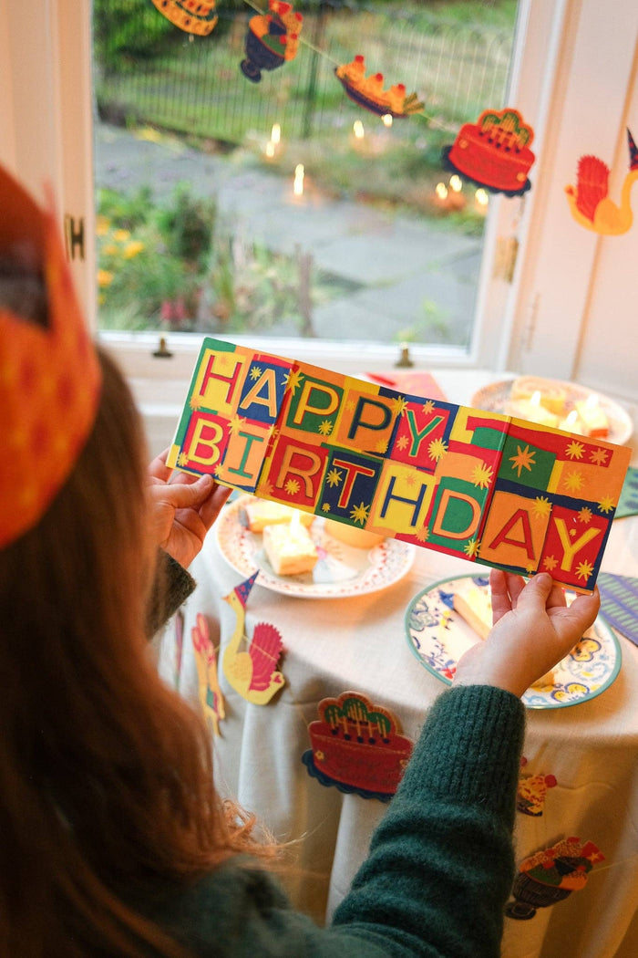 Happy Birthday Concertina Greeting Card | East End Press