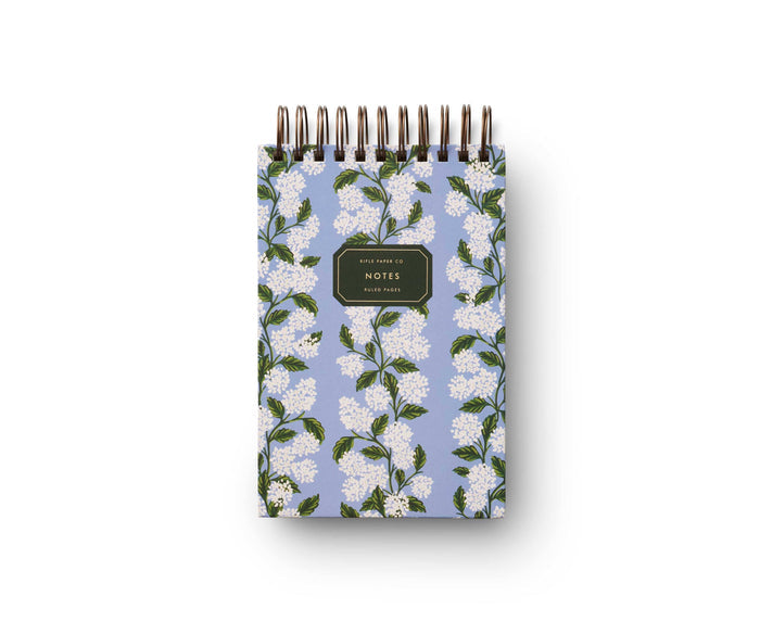 Hydrangea Desktop Spiral Notepad