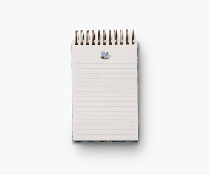 Hydrangea Desktop Spiral Notepad