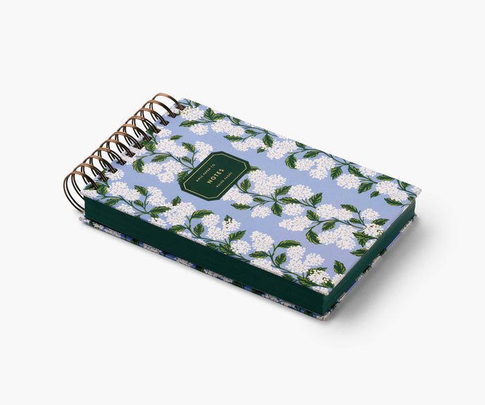 Hydrangea Desktop Spiral Notepad