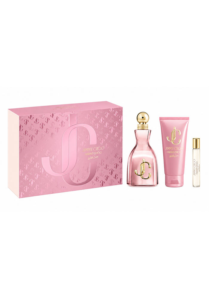 Jimmy Choo I Want Choo With Love EDP Gift Set for Women – 3 Pieces