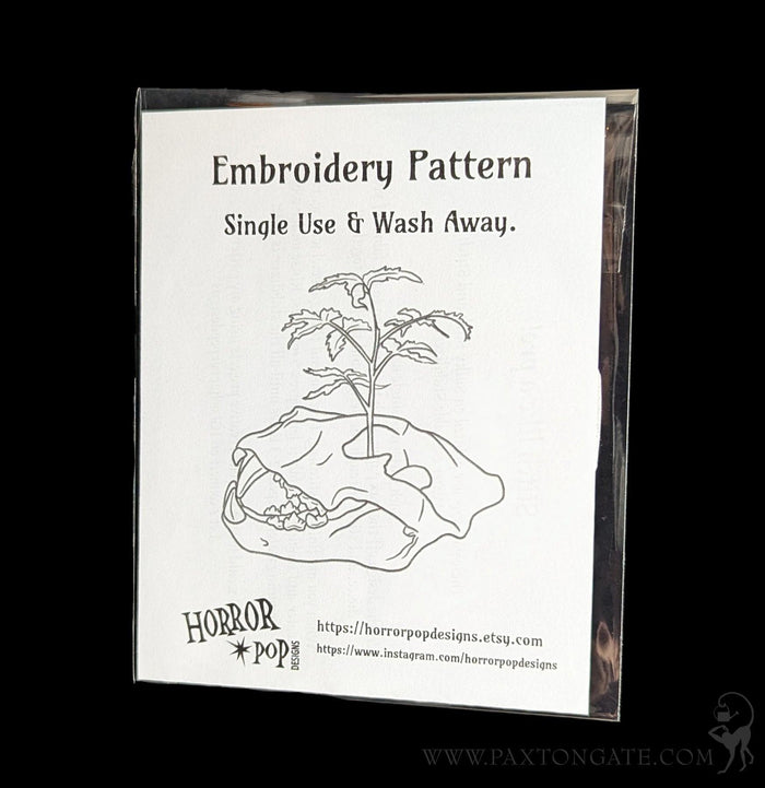 Lion Skull Embroidery Pattern-Decor-HorrorPop-PaxtonGate