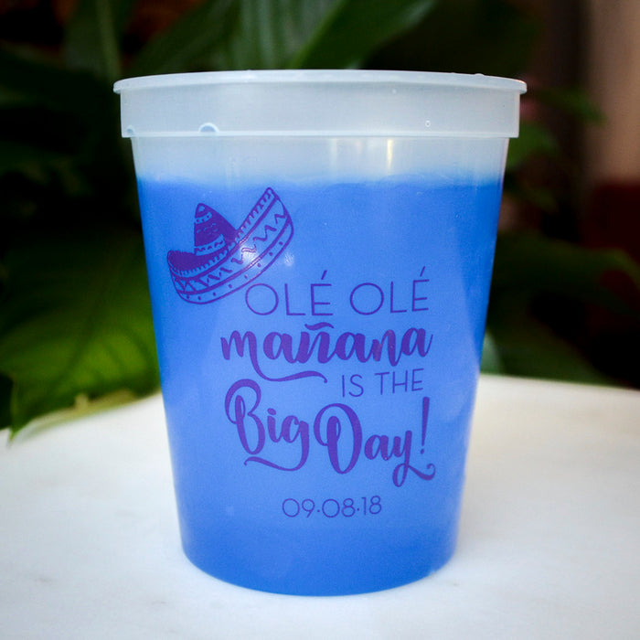 Mañana is the Big Day Color Change Stadium Cups