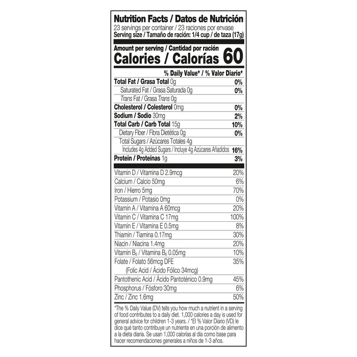 Nestum 12+ Meses 3 Cereales 14.1 oz Lata de Cereales