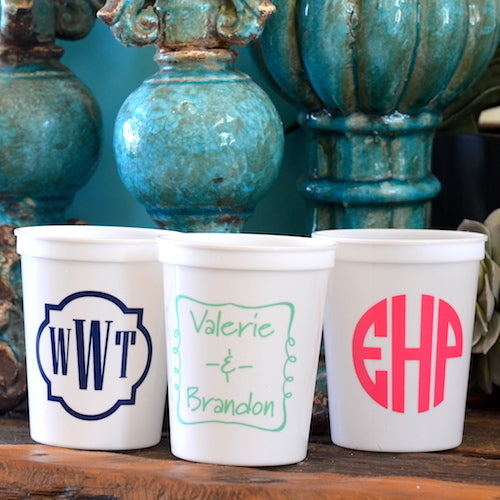Personalized "Cheers" Stadium Party Cups