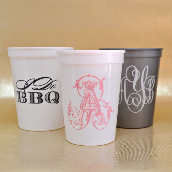 Personalized "Cheers" Stadium Party Cups