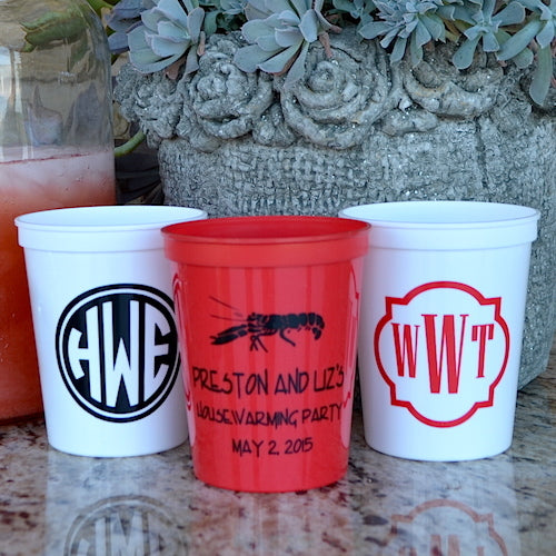 Personalized Housewarming Party Cups