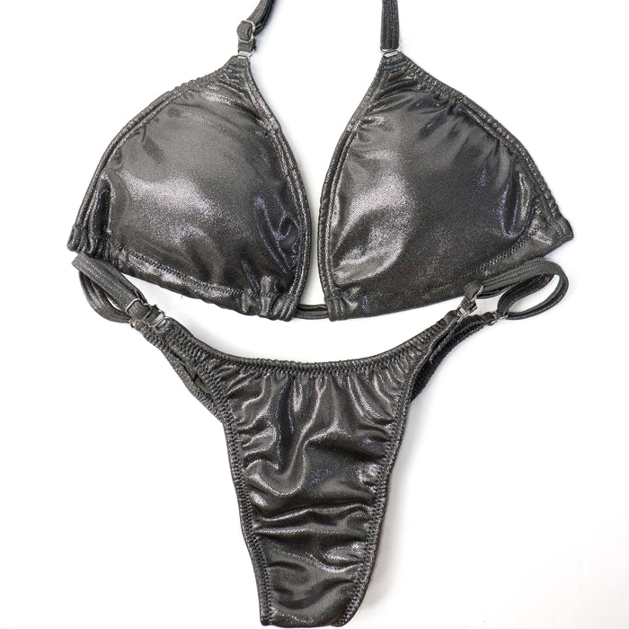 QS CL: Hologram Silver Posing Practice Suit. Medium/Pro, Modest Rise.  Angel Competition BikinisThe best NPC Competition Suits for the Bikini Division, Fit Model Division Suits, and bodybuilding suits.