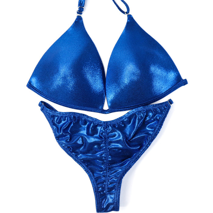 QS ST: Hologram Electric Blue Fit Model Suit. Large Molded/Fit Model 2.  Angel Competition BikinisThe best NPC Competition Suits for the Bikini Division, Fit Model Division Suits, and bodybuilding suits.