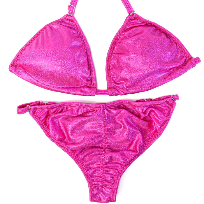 QS ST: Hologram Pink Fit Model Suit. Medium/Fit Model 2.  Angel Competition BikinisThe best NPC Competition Suits for the Bikini Division, Fit Model Division Suits, and bodybuilding suits.