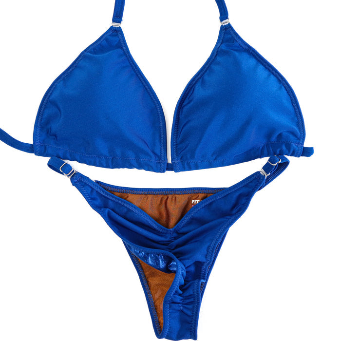QS ST: Matte Royal Posing Practice Suit. Large/Fit Model 1.  Angel Competition BikinisThe best NPC Competition Suits for the Bikini Division, Fit Model Division Suits, and bodybuilding suits.