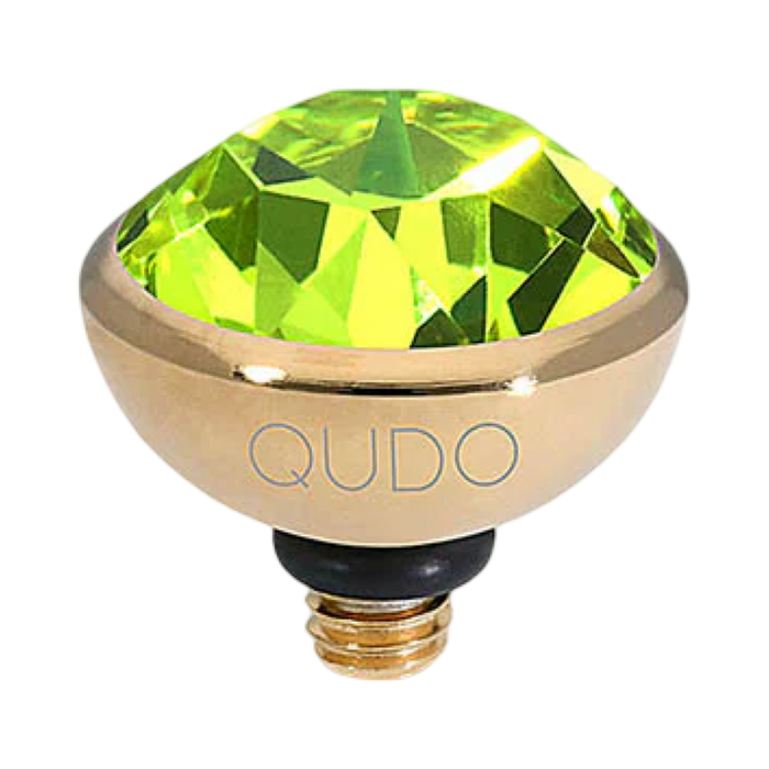 QUDO Bottone Crystal Jewelry Topper – Gold