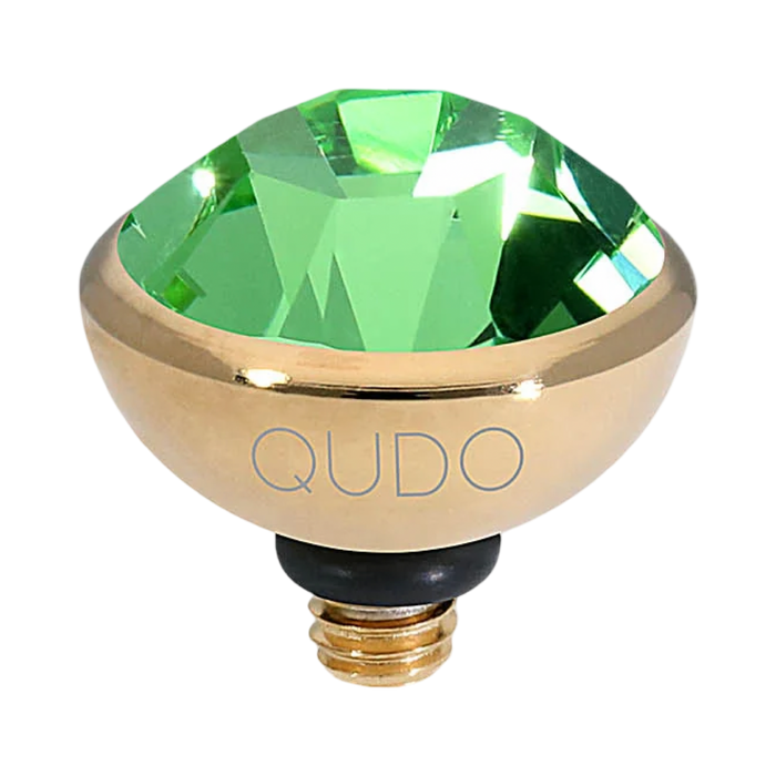 QUDO Bottone Crystal Jewelry Topper – Gold