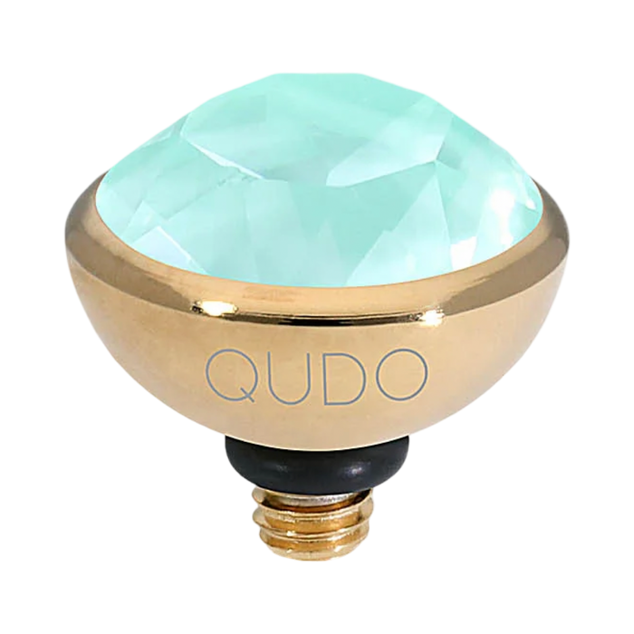 QUDO Bottone Crystal Jewelry Topper – Gold